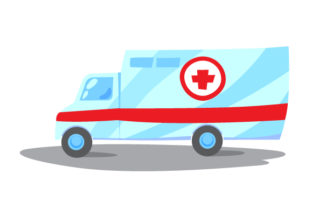 Ambulance Embroidery Design