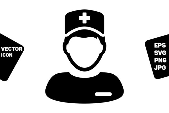 Clinician Icon Vector Male Person Avatar