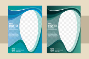 Dental Green Blue Flyer Graphics