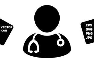 First Aid Icon Vector Male Doctor Person Graphics