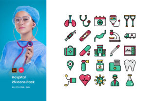Hospital Icons Pack for Graphic Design