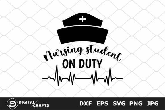 Nursing Student on Duty, Nurse SVG