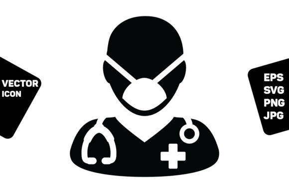 Physician Icon Vector: Graphics and Icons for Medical Design