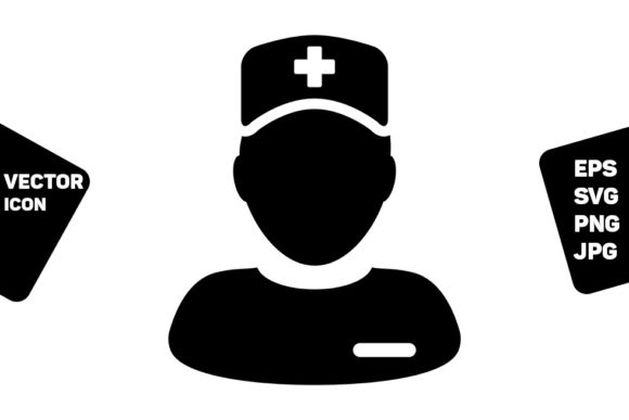 Physician Icon Vector Male Person