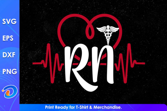 Rn Nurse Svg T-shirt Design