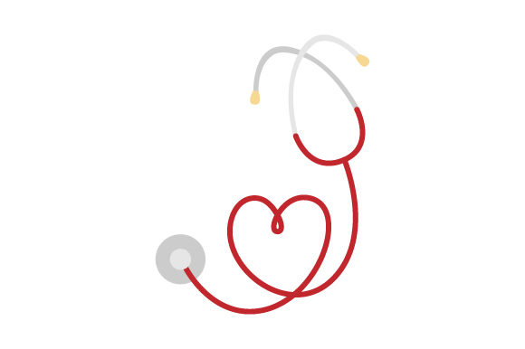 Stethoscope Heart Crafts for Medical Branding