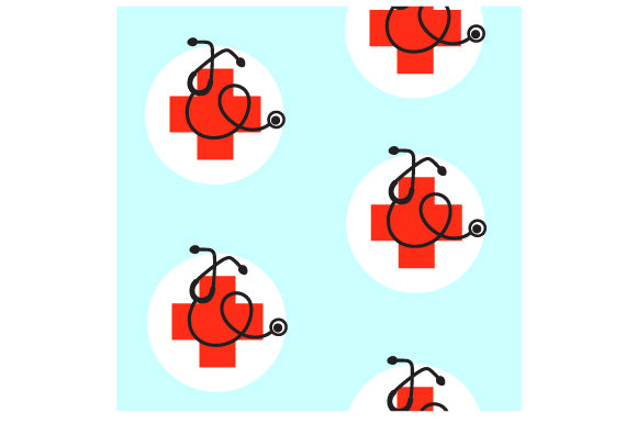 Stethoscope Seamless Pattern