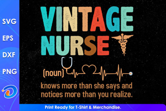 Vintage Nurse Svg Cricut Files for Graphics and Crafts